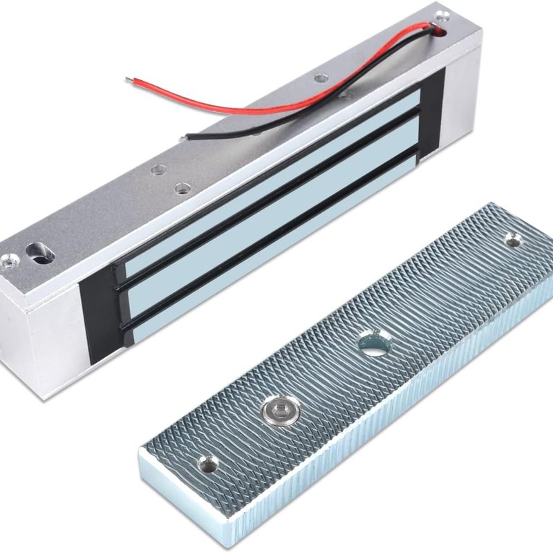 Electric Magnetic Lock 180KG/350lbs Access Control Electronic Metal Door Lock DC12V Fail Safe NC Type for Security System Single Door
