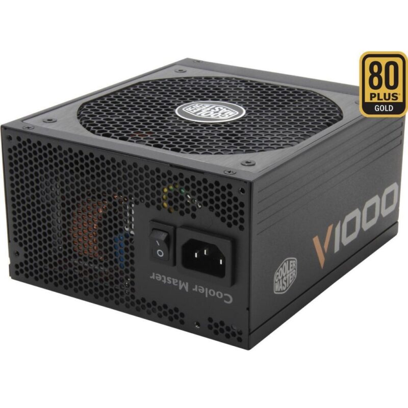 Cooler Master Vanguard V1000W 80 Plus Gold Certified Fully Modular Black Desktop Power Supply