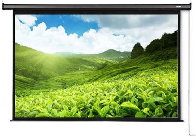 Deli 50443 Projection Screen Motorized – Remote Control Operated